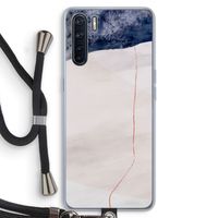 Stone White: Oppo A91 Transparant Hoesje met koord