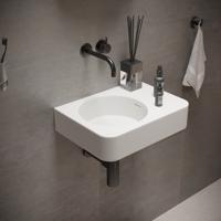 Fontein Ideavit Solidbrio 45x30x14 cm Solid Surface Mat Wit