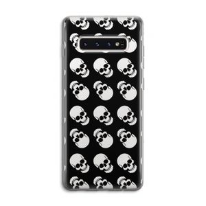 Musketon Skulls: Samsung Galaxy S10 4G Transparant Hoesje