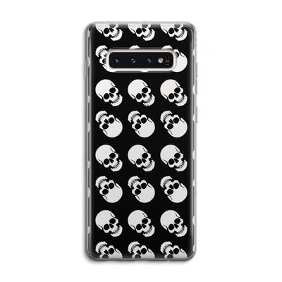 Musketon Skulls: Samsung Galaxy S10 4G Transparant Hoesje