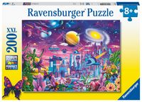 Ravensburger puzzel 200 stukjes cosmische stad.