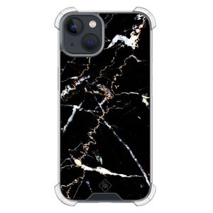 iPhone 13 mini shockproof hoesje - Marmer zwart