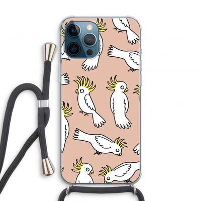 Papegaai: iPhone 12 Pro Transparant Hoesje met koord