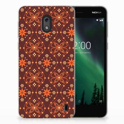 Nokia 2 | TPU bumper | Batik Brown