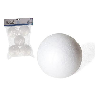 Gerimport Piepschuim hobby vormen DIY ballen - 5x - styropor bollen - 6 cm