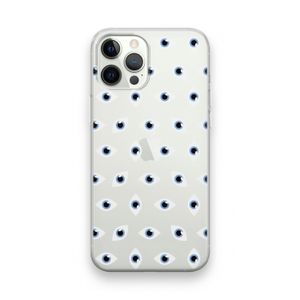 Eyes pattern: iPhone 12 Pro Transparant Hoesje