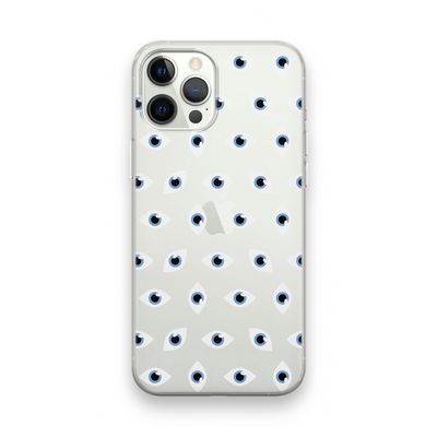 Eyes pattern: iPhone 12 Pro Transparant Hoesje