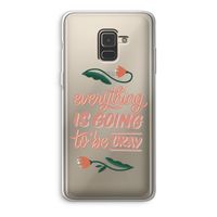 Optimistic flower girl: Samsung Galaxy A8 (2018) Transparant Hoesje