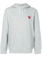 Comme Des Garçons Play hoodie à patch cœur signature - Gris