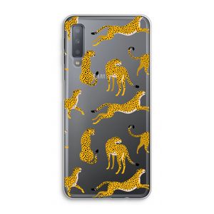 Luipaard: Samsung Galaxy A7 (2018) Transparant Hoesje
