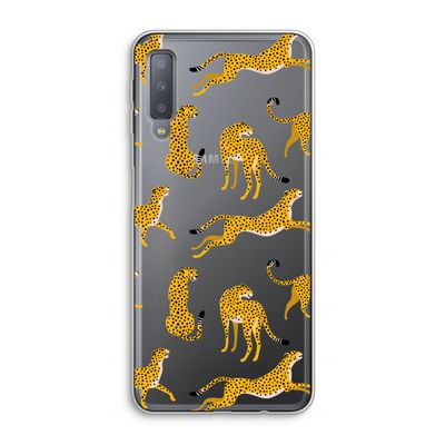 Luipaard: Samsung Galaxy A7 (2018) Transparant Hoesje