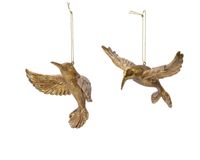 Kolibrie plastic hang goud - Decoris - thumbnail