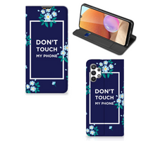 Samsung Galaxy A32 4G | A32 5G Enterprise Editie Design Case Flowers Blue DTMP