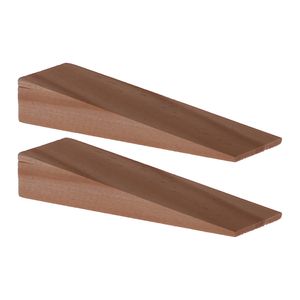 Deurwig - 2x - hout - 7 x 1,2 cm - deurstopper