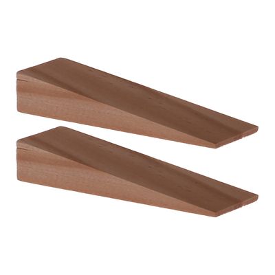 Deurwig - 2x - hout - 7 x 1,2 cm - deurstopper