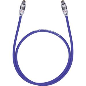 Toslink Digitale audio Aansluitkabel [1x Toslink-stekker (ODT) - 1x Toslink-stekker (ODT)] 0.50 m Blauw Oehlbach XXL® Series 80