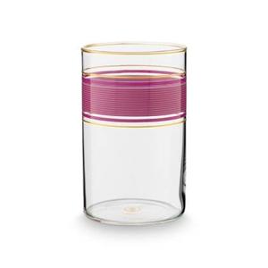 Pip Studio Longdrink glazen - Chique - Roze - Set van 2 - 360ml