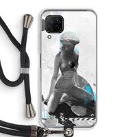 I will not feel a thing: Huawei P40 Lite Transparant Hoesje met koord