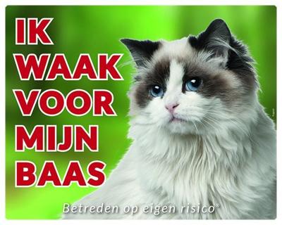 Ragdoll Waakbord - Ik waak voor mijn baas