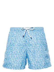 Fedeli short de bain Madeira à fleurs - Bleu