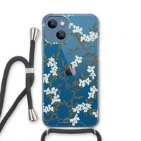 Blossoming spring: iPhone 13 mini Transparant Hoesje met koord