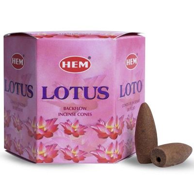 HEM Backflow Wierook Kegels Lotus (12 kegels)