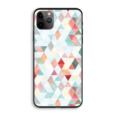 Gekleurde driehoekjes pastel: iPhone 11 Pro Biologisch afbreekbaar hoesje