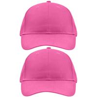 2x stuks myrtle beach baseball cap - 6-panel - voor volwassenen
