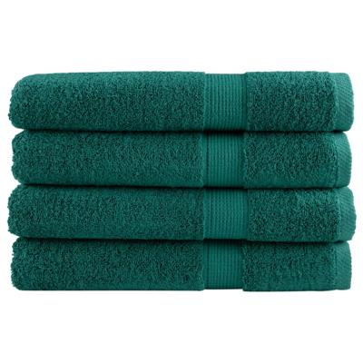 VidaXL Saunadoeken solund 4 st 600 g/m² 80x200 cm groen