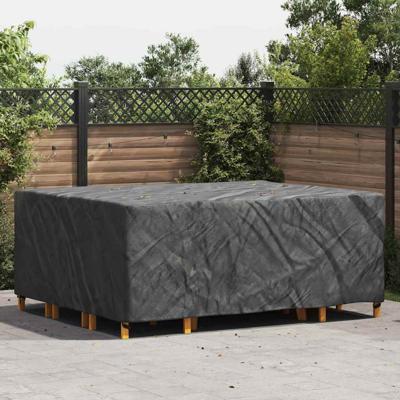 Hoes voor tuinmeubelen Zwart 250 x 210 x 70 cm 600D