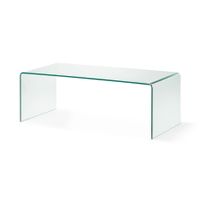 Kave Home Glazen Salontafel Burano, 110 x 50 cm - Transparant