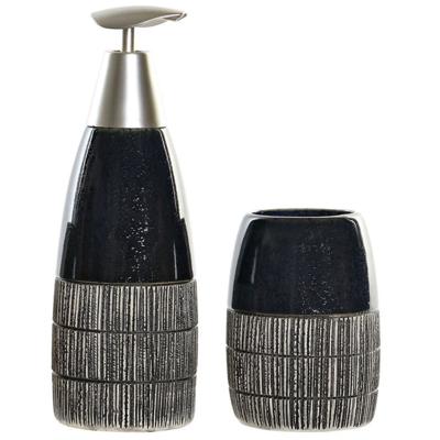 Items Zeeppompje - incl. beker - blauw - polystone - 11 cm