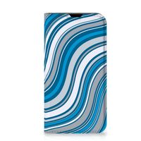 iPhone 13 Mini Hoesje met Magneet Waves Blue - thumbnail