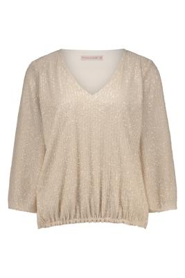 Studio Anneloes Victoria Sequins Top 12199 T-shirt Lange Mouw 1400 Kit