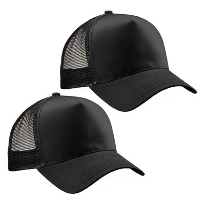 Truckers baseballcap - 5x - zwart - volwassenen - voordelige petjes/caps