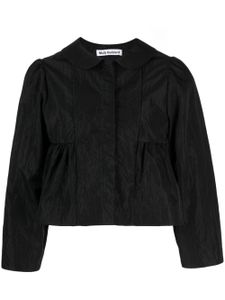 Molly Goddard veste crop Tosca à taille péplum - Noir