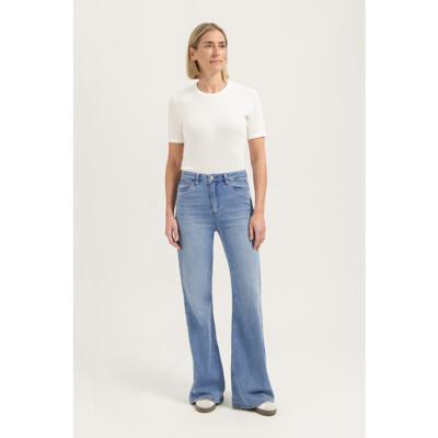 Florez - Blauw | Dames | Jeans | Blauw | 34 | regular | Kamst mode