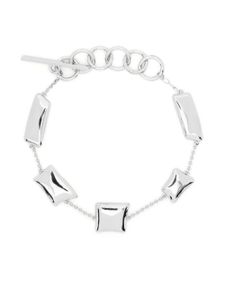 Cult Gaia bracelet de cheville Malaya à breloque logo - Argent