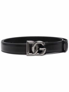 Dolce & Gabbana ceinture à boucle logo - Noir