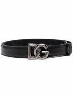 Dolce & Gabbana ceinture à boucle logo - Noir - thumbnail