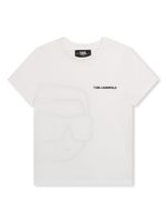 Karl Lagerfeld Kids t-shirt Ikonik en coton bilogique - Blanc