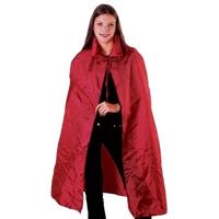 Rode Venetiaanse cape - voor volwassenen - satijnen capes verkleedkleding kostuum - Halloween
