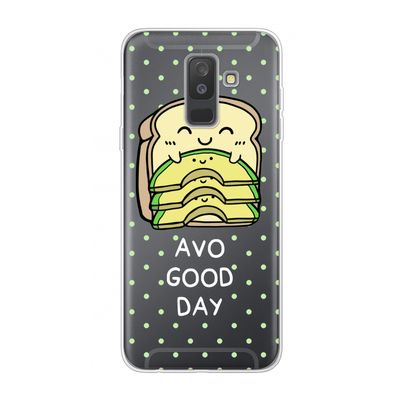 Avo Good Day: Samsung Galaxy A6 Plus (2018) Transparant Hoesje