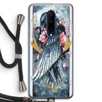 Golden Raven: OnePlus 7 Pro Transparant Hoesje met koord