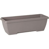Jardiniere - GARDEN ID Teramo - Taupe 60 cm - Duurzaamheid - Geïntegreerde waterreserve - Gerecycled & 100% recyclebaar - Volume voor planten