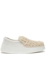 JW Anderson mocassins Popcorn en cuir - Blanc