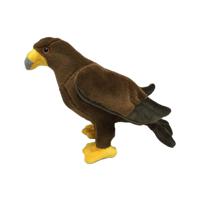 Pluche steenarend knuffel - roofvogels - bruin - 17 cm - vogels - thumbnail