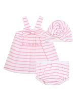 Givenchy Kids lot de trois robes en coton à rayures - Rose - thumbnail