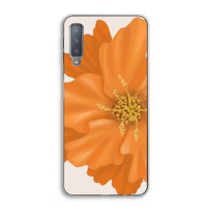 Orange Ellila flower: Samsung Galaxy A7 (2018) Transparant Hoesje