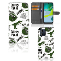 Telefoonhoesje met Pasjes voor Motorola Moto E13 4G Dinosaurus